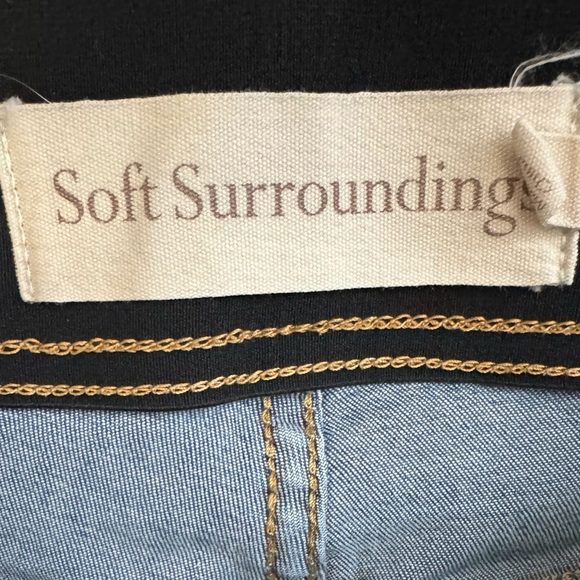 Soft Surroundings Pull On Flare Jeans Size Large - Picture 5 of 6